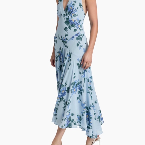 Reformation Ivan Silk Fresh Air Maxi Dress Brand New - Picture 3 of 13